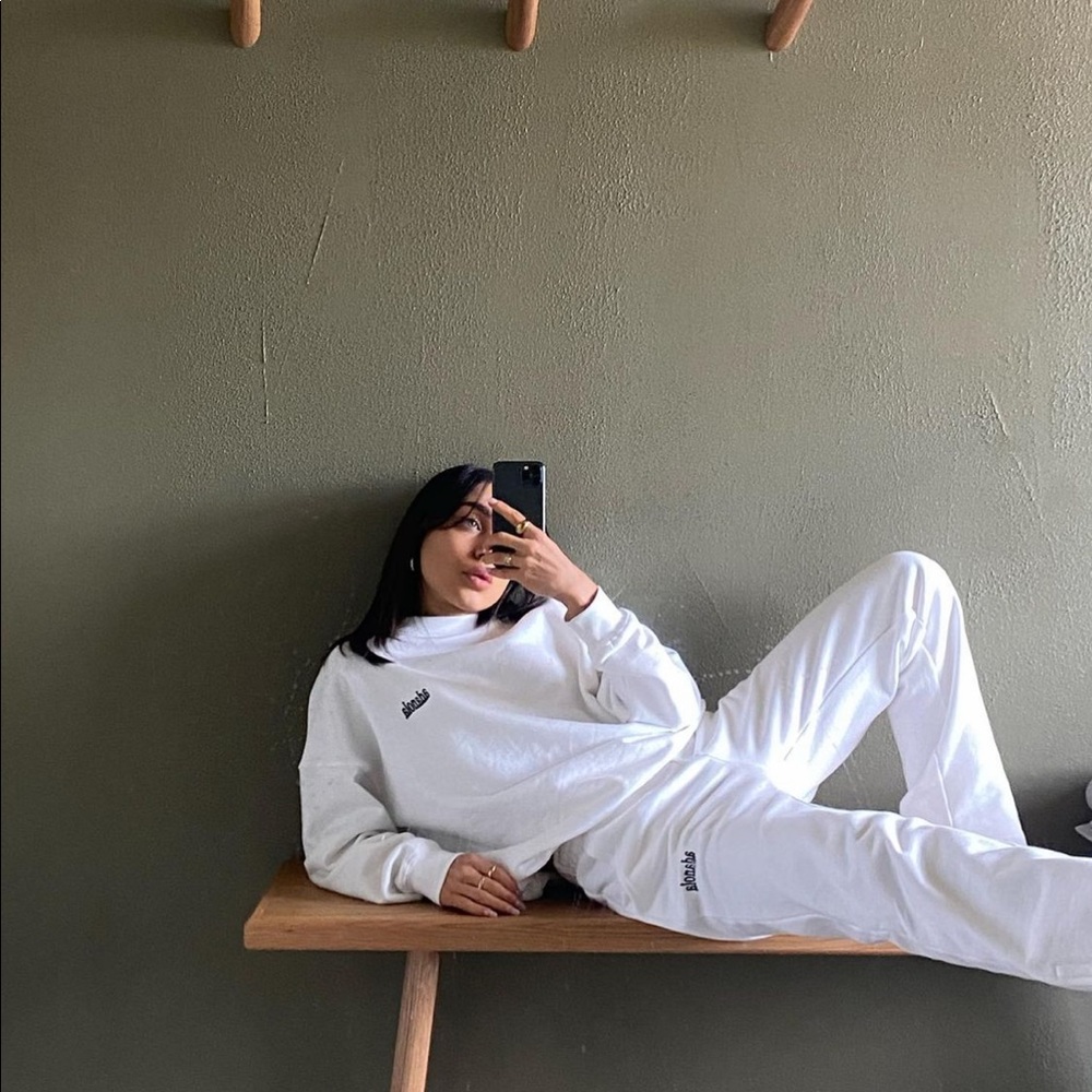 ADANOLA White Straight Leg Sweatpants - Picture 10 of 16